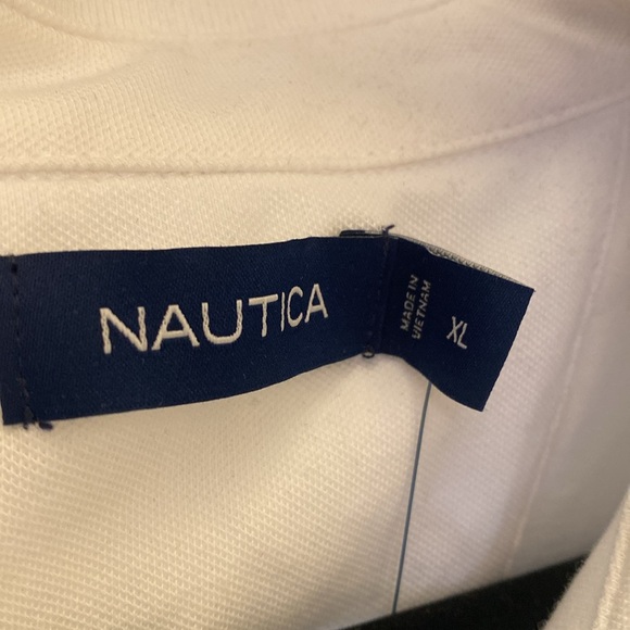 Nautica Billiant White Polo Shirt NWT XL - Picture 2 of 9